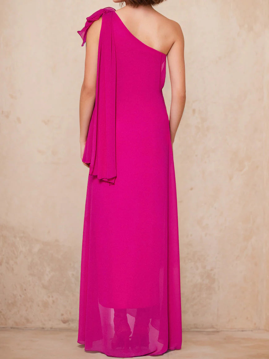 Wholesale A-Line/Princess One-Shoulder Mother Of The Bride Dresses With Split Side